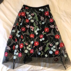 Anthropologie flowery skirt